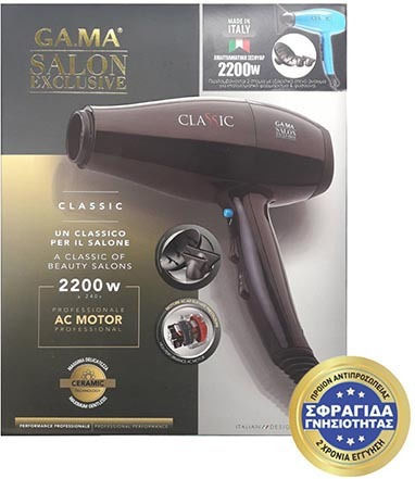 GA.MA A11.CLASSIC.BL Professionell Haartrockner mit Diffusor 2200W