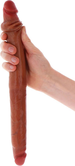 Get Real Διπλό Dildo Καφέ 40cm