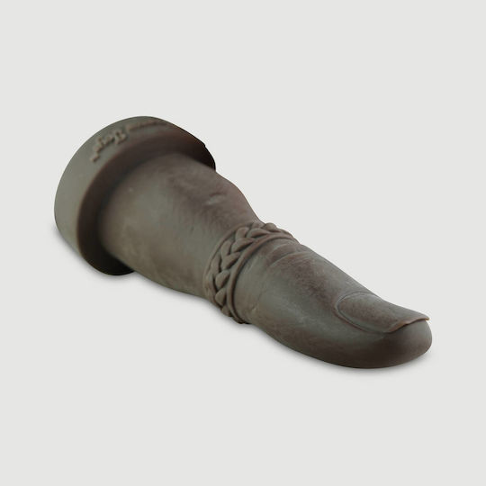 Терастно Дилдо Gape Силикон Just One Finger X-Large Platinum Silicone Gape Дилдо 38 См Кафяво