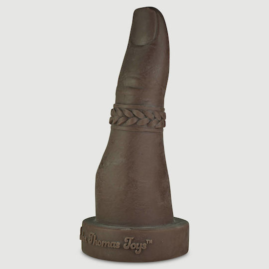 Терастно Дилдо Gape Силикон Just One Finger X-Large Platinum Silicone Gape Дилдо 38 См Кафяво