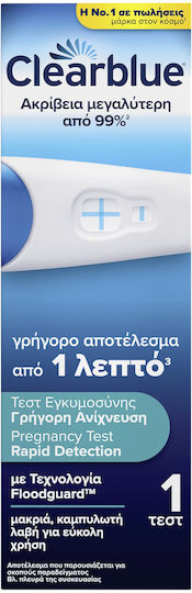 Clearblue Rapid Detection 1бр Тест за бременност с резултати още след 1 минута