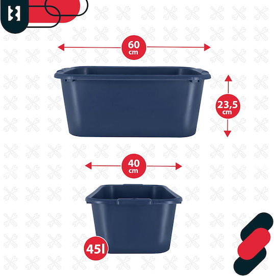 Kotarbau Kotarbau Kunststoff Mop Eimer mit Auswringer 45lt Blau