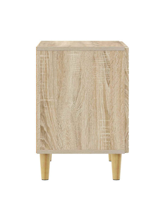 Nachttische Holz Beige 2Stücke 43x34.5x50cm