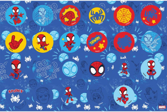 Drawing Pad 23x33cm 40 Sheets Self-Adhesive Stencil 2 Pages Color 2 Designs Spidey