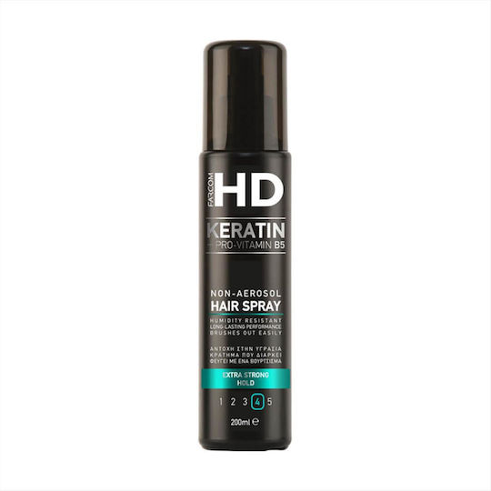 Farcom HD Keratin & Pro-vitamina B5 Lac Extra Puternic Pentru Fixare Foarte Puternică 200ml