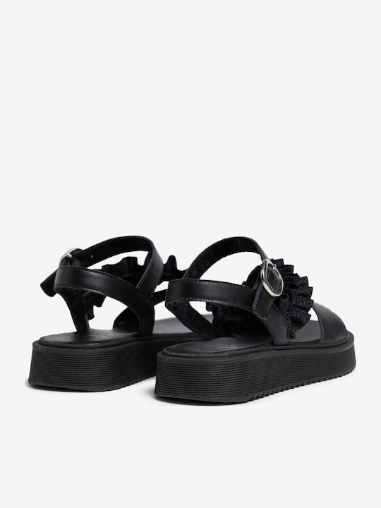 Sandale Tip Pantof Negre