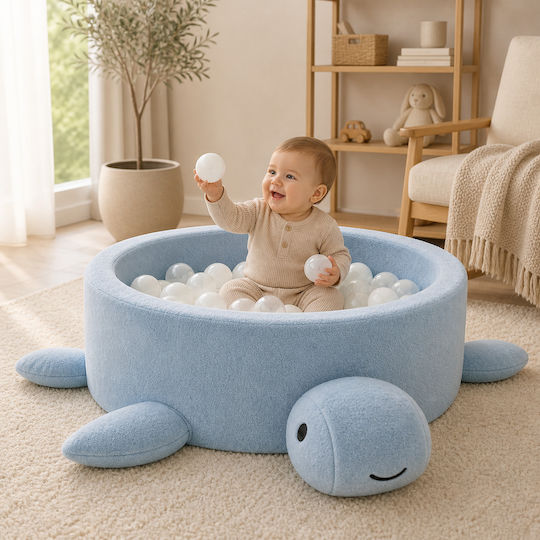 Meow Baby Bällebad aus Stoff Blau
