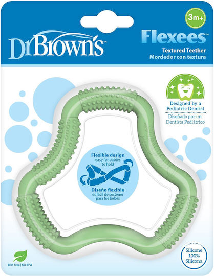Dr. Brown's Teething Ring made of Silicone for 3 m+ Green