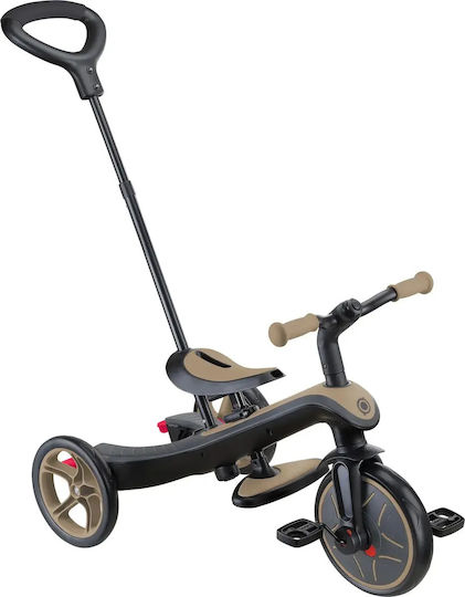Globber Explorer Trike Μετατρεπόμενο με Χειρολαβή Γονέα 4 σε 1 για 2+ Ετών Μπεζ