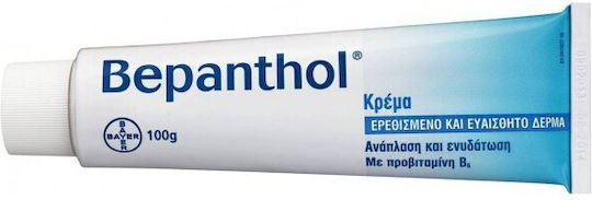 Bepanthol Feuchtigkeitsspendende Creme Regeneration für Trockene & Empfindliche Haut 100gr