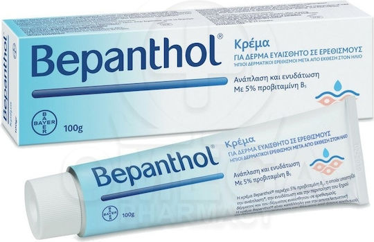 Bepanthol Feuchtigkeitsspendende Creme Regeneration für Trockene & Empfindliche Haut 100gr