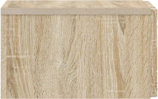 Wooden Beige Bedside Tables 2 Pieces 49x34.5x20cm