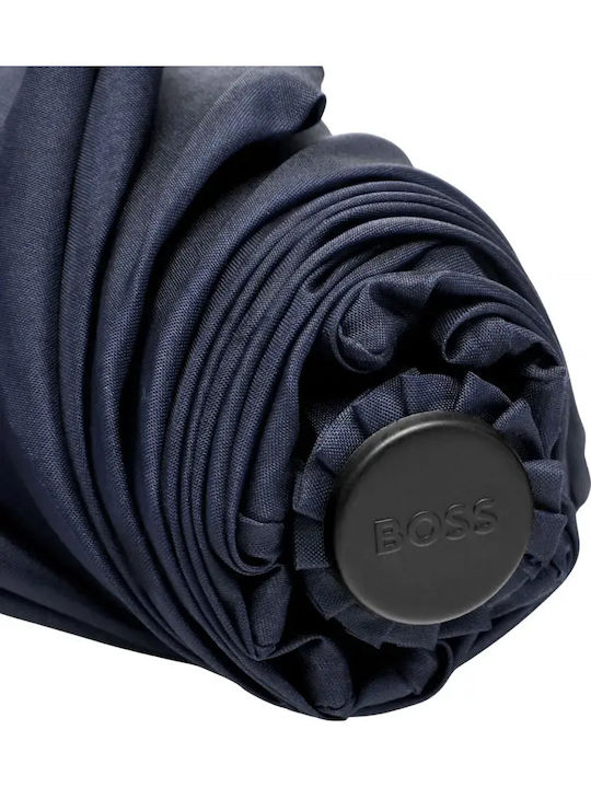 Boss Αυτόματη Ομπρέλα Βροχής Σπαστή Navy Μπλε