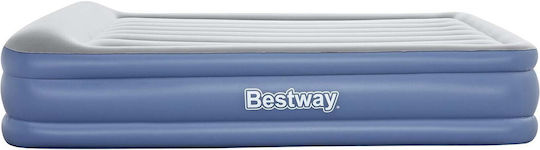 Bestway Inflatable Double Air Mattress With Integrated Electric Pump 203x152x46cm