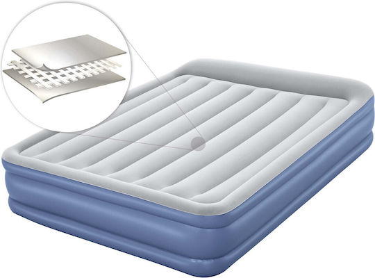 Bestway Inflatable Double Air Mattress With Integrated Electric Pump 203x152x46cm