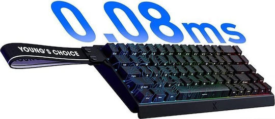 MCHOSE Ace 68 Gaming Πληκτρολόγιο 65% με Magnetic διακόπτες και RGB φωτισμό (Αγγλικό US) Λευκό