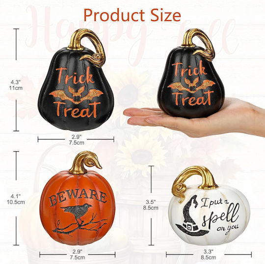 Artificial Pumpkins Set 3 Autumn Decoration Halloween Decor