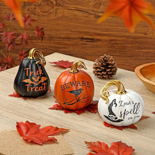 Artificial Pumpkins Set 3 Autumn Decoration Halloween Decor