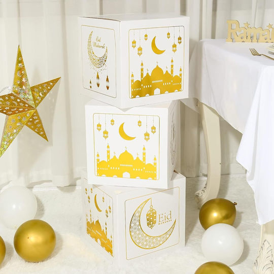 Cutii Trei Părți Litere Eid Tipărite Decorațiuni Ramadan