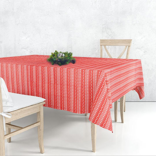 Excellent Houseware Christmas Tablecloth Red L180xW130cm.