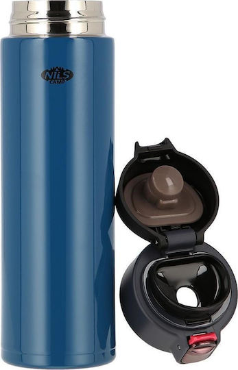 Nils Ποτήρι Θερμός Ανοξείδωτο 500ml Blue