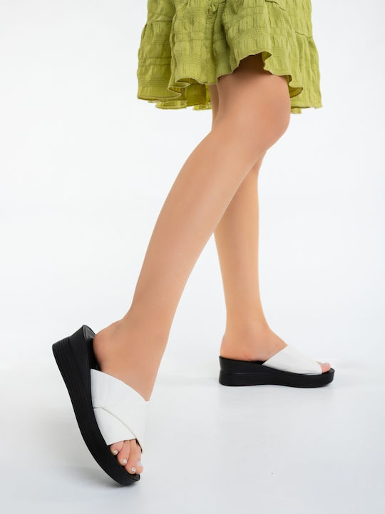 Platforme Dama Tip Slip On Albe