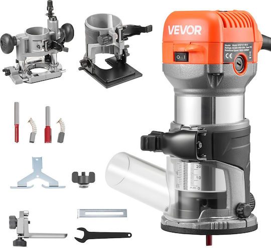 Vevor YXKBJDZSJTGD561EW001V2 Κουρευτικό Περιθωρίων 710W με Ρύθμιση Ταχύτητας και με Σύστημα Αναρρόφησης