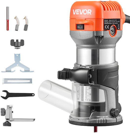 Vevor YXKBJGDSDZJSRZTKS001V2 Trim Router 710W with Speed Setting and with Dust Suction System