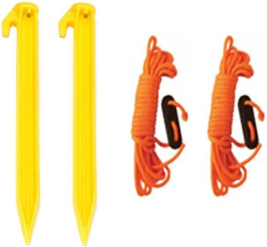 Solart Pegs for Camping Tent Set 2pcs 250cm
