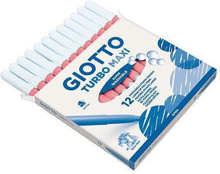 Giotto Turbo Maxi Ροζ Μαρκαδόρος Ζωγραφικής 5mm Χονδρός, Πλενόμενος