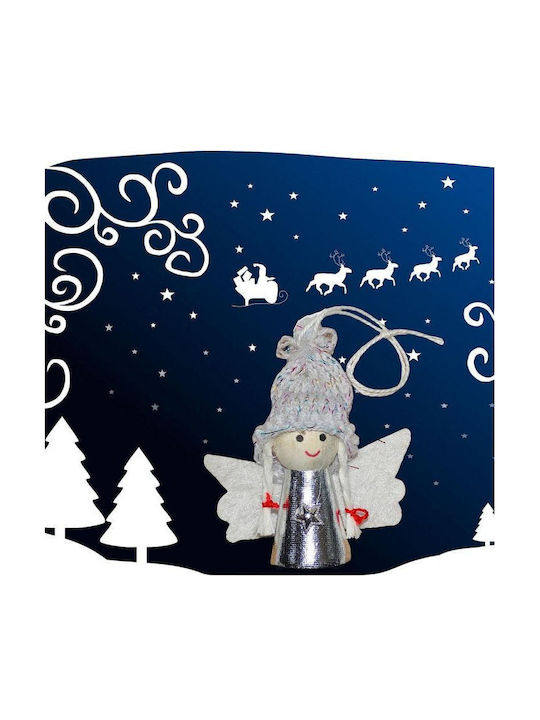Saska Garden Saska Garden Weihnachtsfigur Cherub Silber 7cm