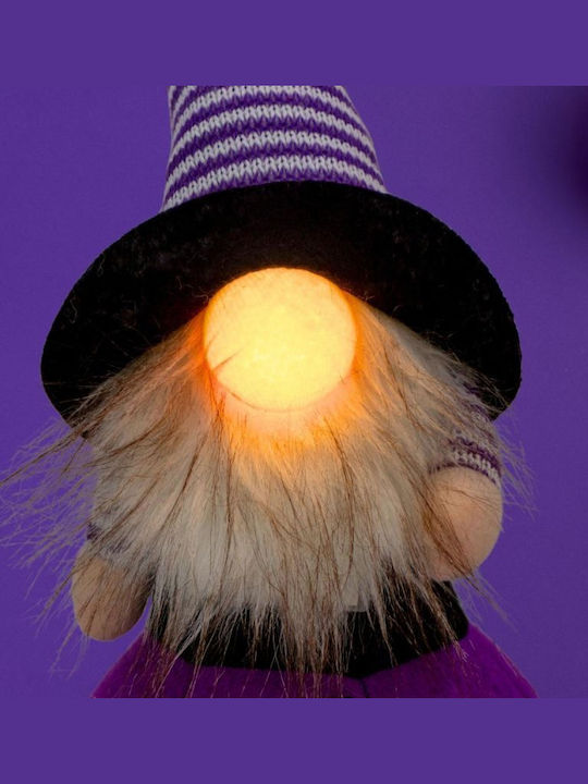 Home&Styling Collection Weihnachtsfigur Auf Kürbis 35cm LED Halloween Lila