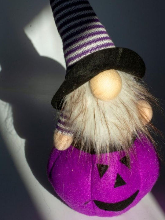 Home&Styling Collection Weihnachtsfigur Auf Kürbis 35cm LED Halloween Lila