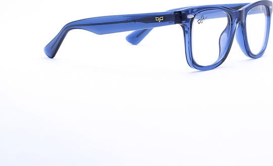 Rame Ochelari Pătrat Ogo Albastru Transparent
