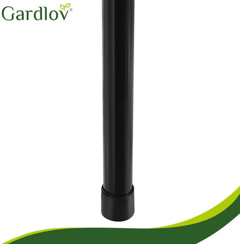 Gardlov Steel Table for Camping Folding 54x50.5x49.5cm Black