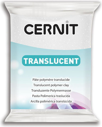 Cernit Translucent Polymer Clay Grüns 56gr