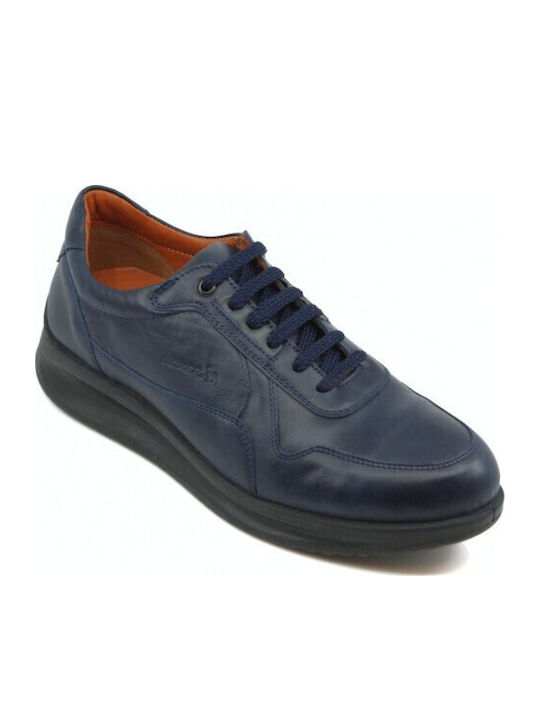 Leather Men's Casual Shoes Blue