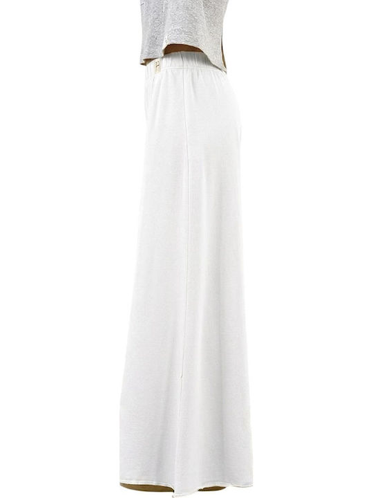 Flared Sweatpants White Salt