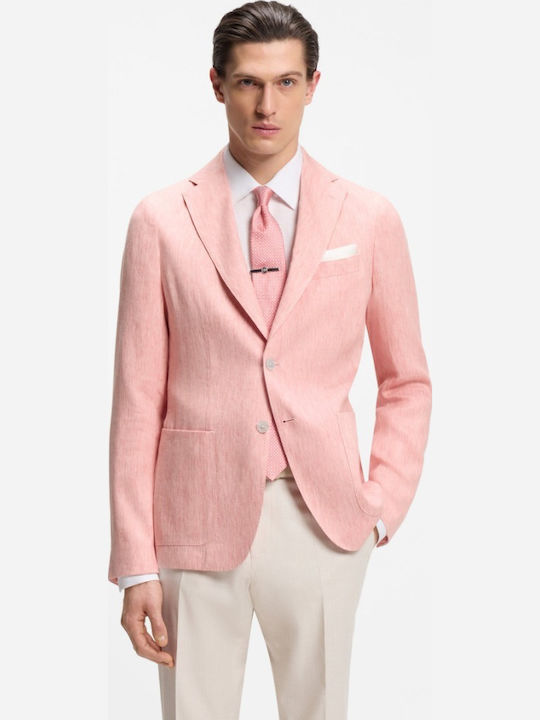 Summer Men’s Suit Jacket Pink