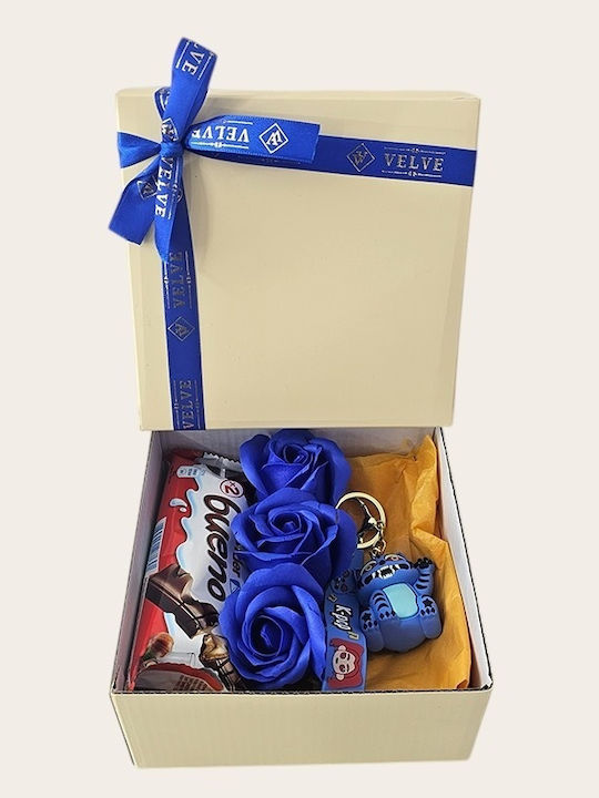 Joy Box Blue Monster K-pop Kids Set Figurine Keychain 3 Blue Soap Roses Kinder Bueno Joy Box Blue Monster K-pop Kids Set Figurine Keychain 3 Blue Soap Roses Kinder Bueno