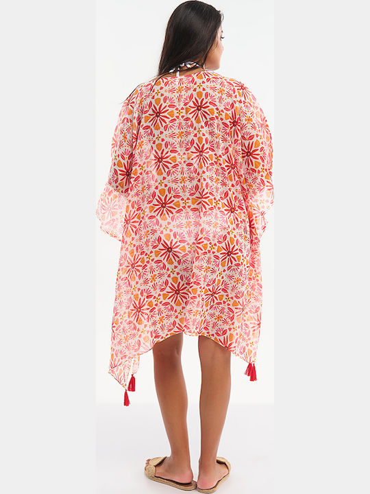 Ble Resort Collection Γυναικείο Καφτάνι Παραλίας Multicolor