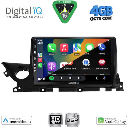 Digital IQ Ηχοσύστημα Αυτοκινήτου για Mazda 6 2021-2026 (Bluetooth/USB/WiFi/GPS/Apple-Carplay/Android-Auto) με Οθόνη Αφής 9"