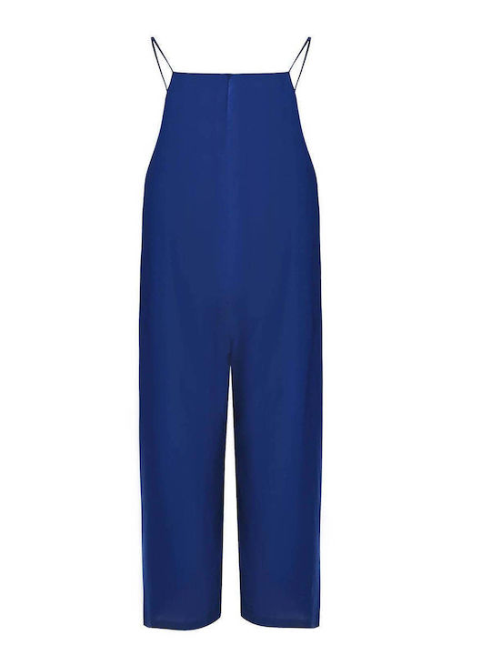 Women’s Linen One-piece Jumpsuit Blue