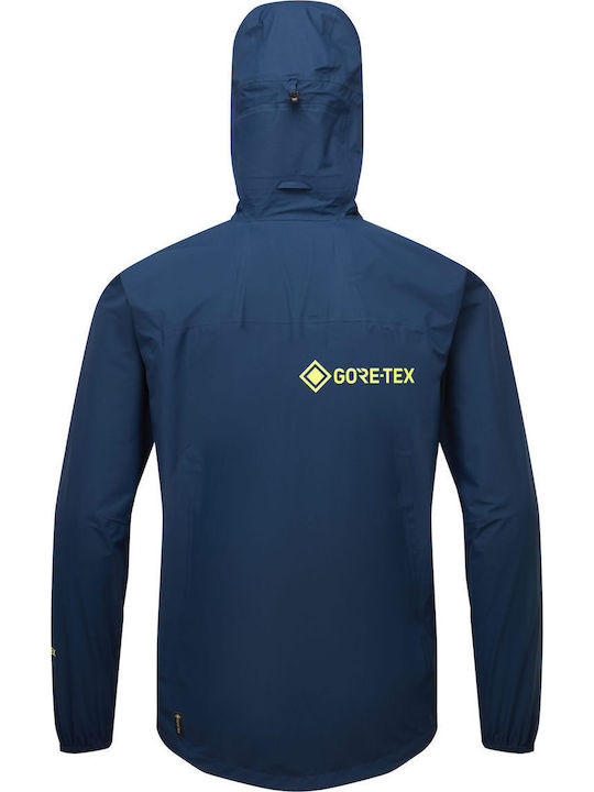 Winter Hardshell Waterproof and Windproof Blue Jacket
