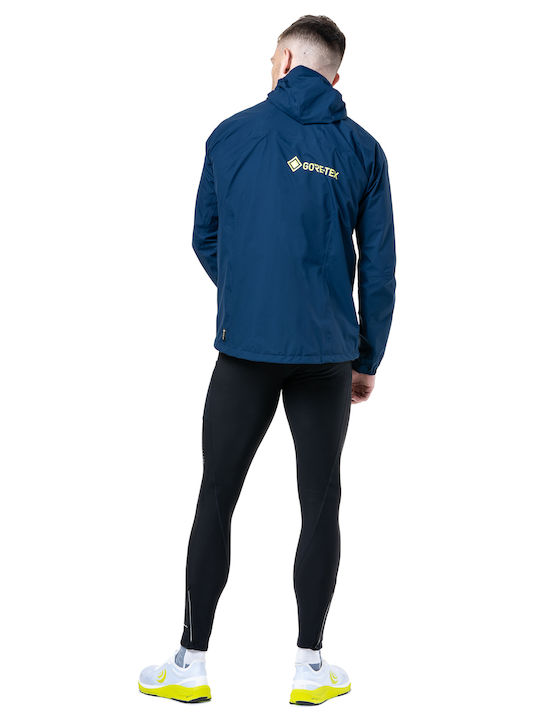 Winter Hardshell Waterproof and Windproof Blue Jacket