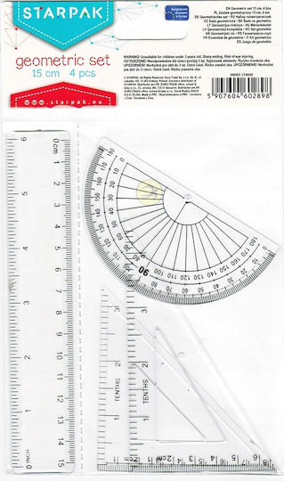 Set geometric Starpak 15 cm, 4 bucăți 174930