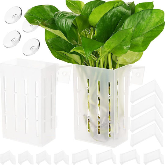 Borlech Set 4 Gray Aquarium Plant Supports