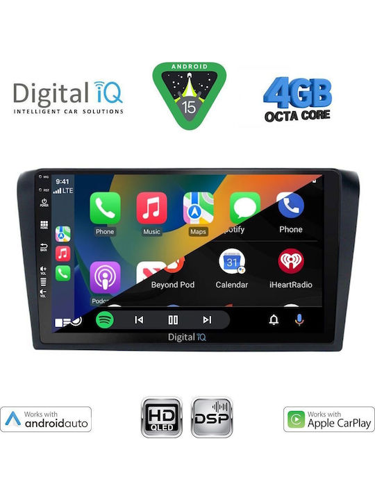 Digital IQ Car Audio System for Mazda 3 2003-2008 with Clima (Bluetooth/USB/WiFi/GPS/Apple CarPlay/Android Auto) with 9" Touch Screen