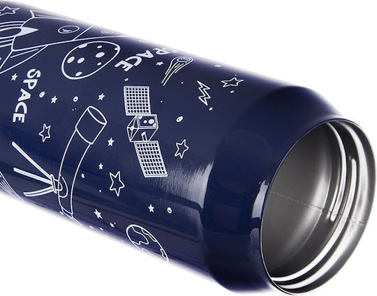 Orion Kids Water Bottle Thermos Stainless Steel Non Spill Blue 500ml