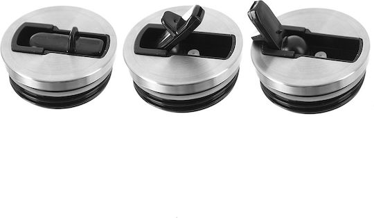 Orion Stainless Steel Kids Water Bottle Thermos Non Spill Black 700ml